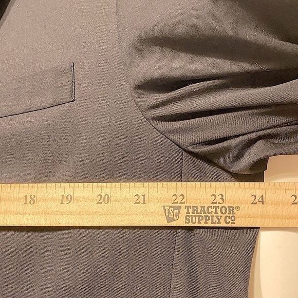 SALE!!! Y2K Sophisticated LRL Suit Coat Old Money WoolMark Lined Plus M48 Blue - Picture 10 of 12